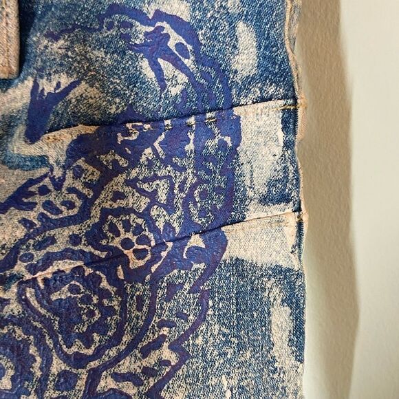 Allen B Hand Painted Denim Skirt - Picture 15 of 15